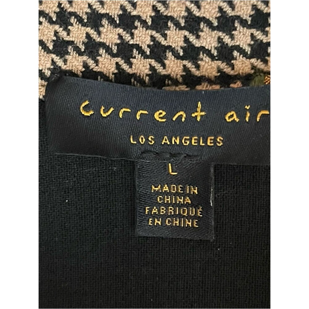 Current Air Black Tan Shirt Jacket Shacket NWOT Size L Coastal Grandma - Picture 8 of 11